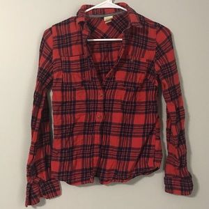 Plaid Flannel Top